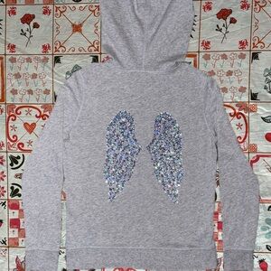 Victoria's Secret Gray Zip-Up Hoodie